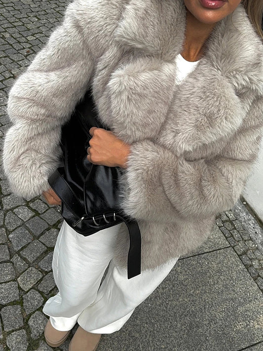 Imnani | Nuove giacche in pelliccia sintetica da donna, alla moda e calde