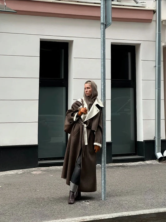 Zare | Lungo cappotto spesso da donna invernale accogliente