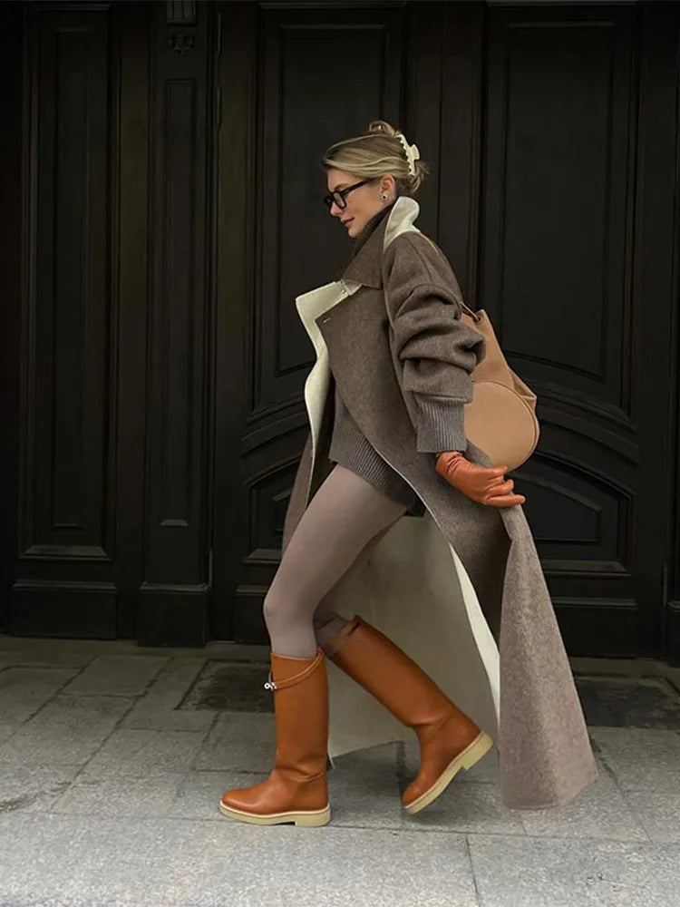 Zare | Lungo cappotto spesso da donna invernale accogliente