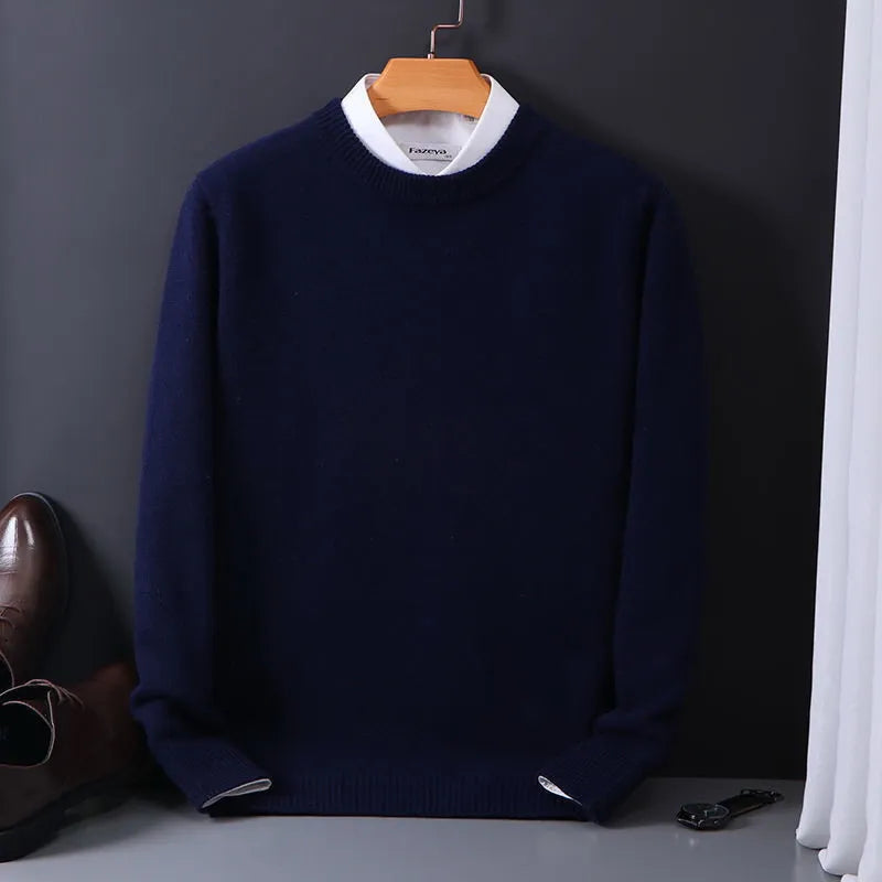 Maglione in cashmere da uomo | Morbida maglia fine | Classico e riscaldante