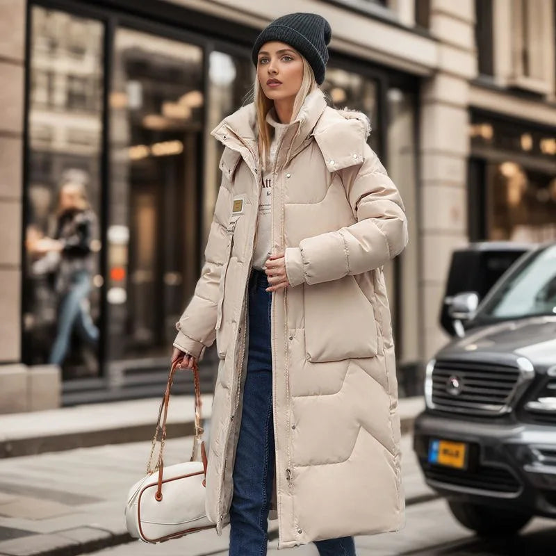 Lethara | Giacca invernale lunga alla moda e calda