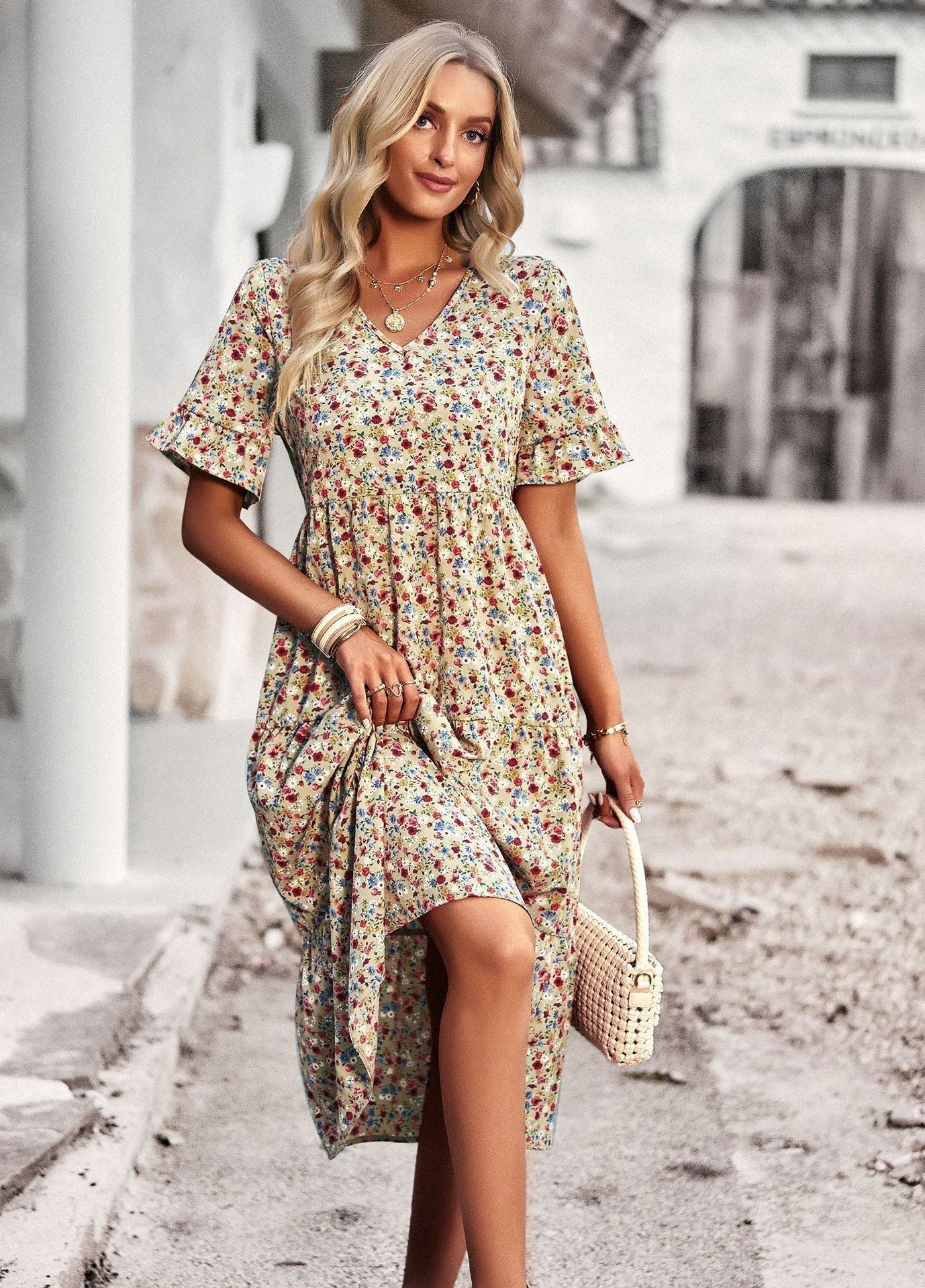 Orlaith  | Abito Midi Floreale per Donne