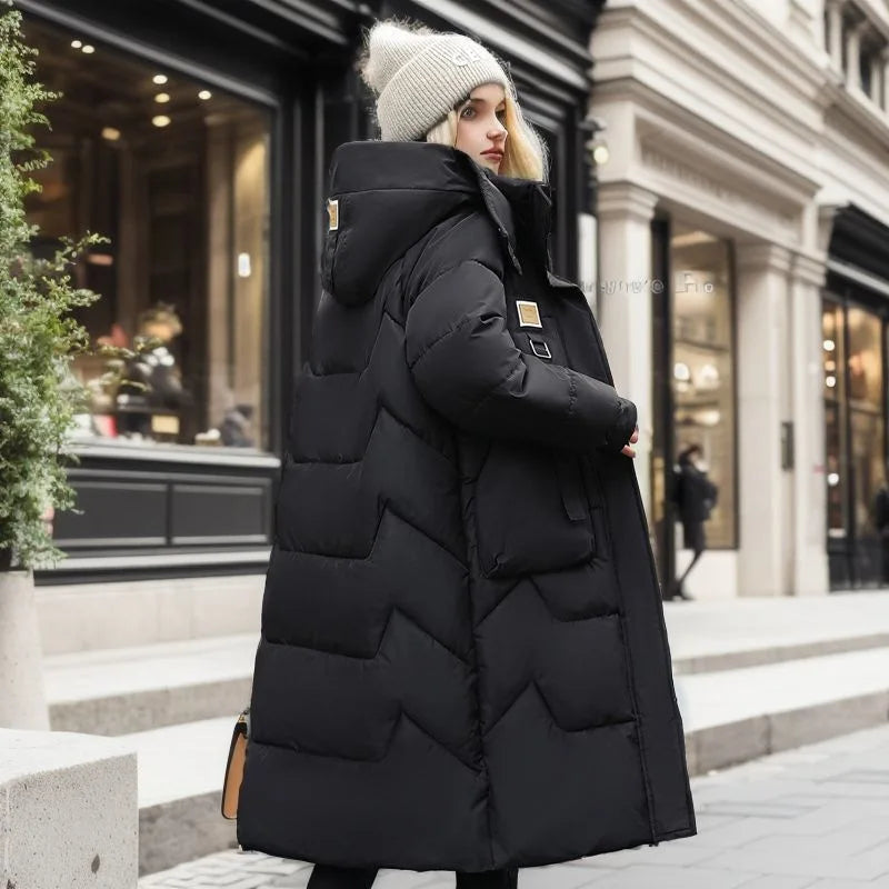 Lethara | Giacca invernale lunga alla moda e calda