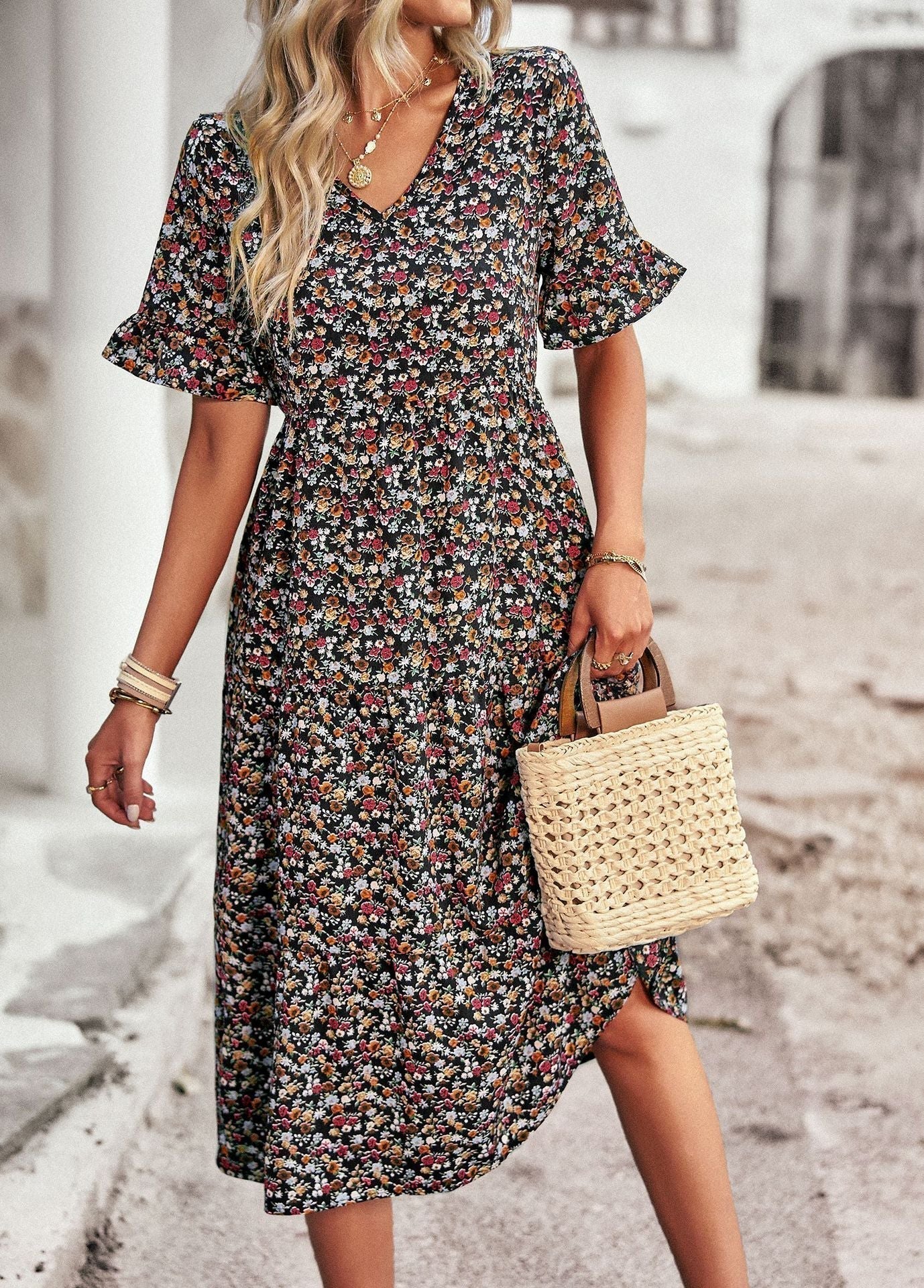 Orlaith  | Abito Midi Floreale per Donne