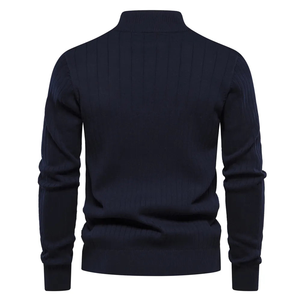 Zippie - Pullover bodyfit alla moda con zip per uomini