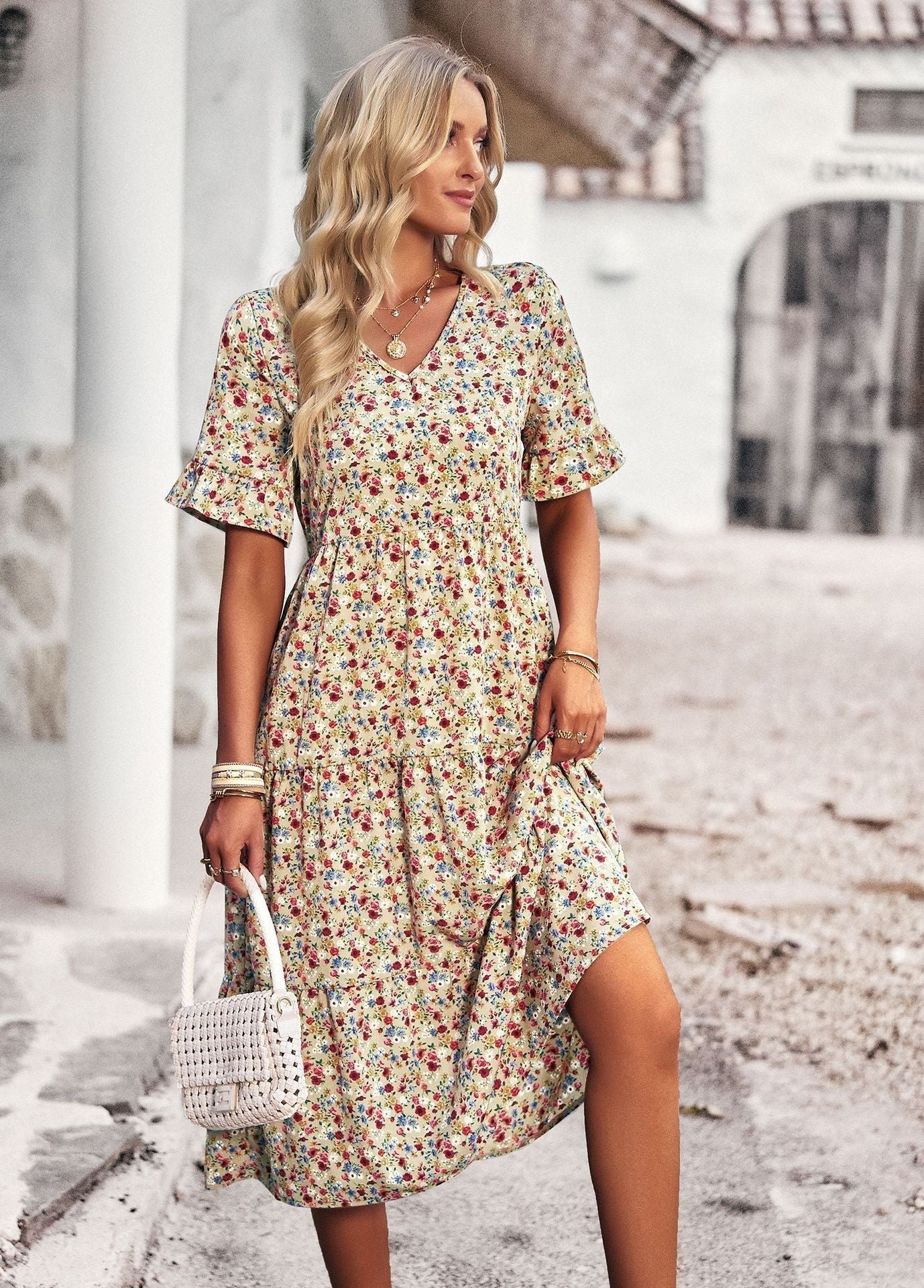 Orlaith  | Abito Midi Floreale per Donne