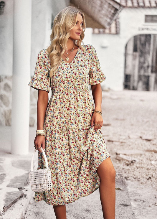 Orlaith  | Abito Midi Floreale per Donne