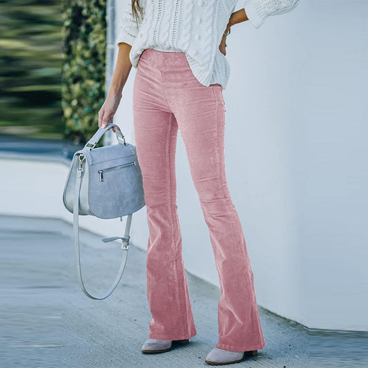 Walker - Pantaloni in corduroy lunghi elasticizzati