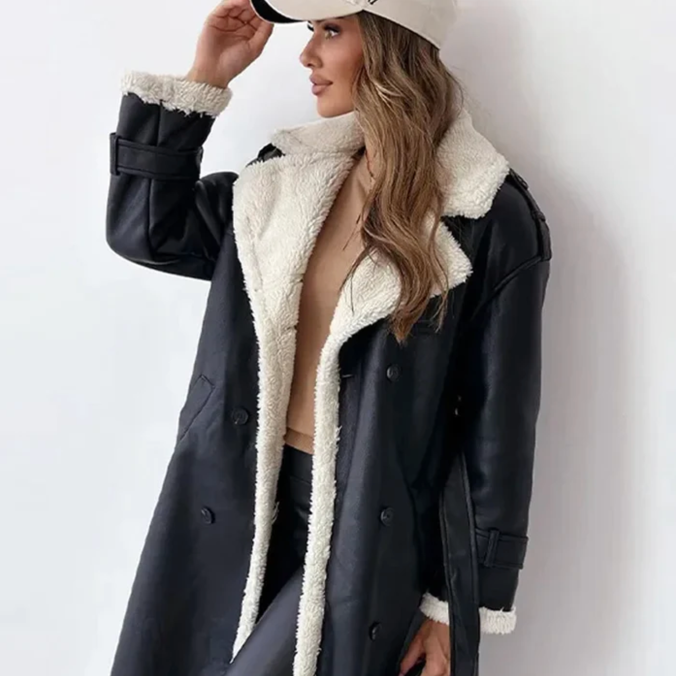 Kyla | Cappotto invernale morbido con fodera in pile per donna