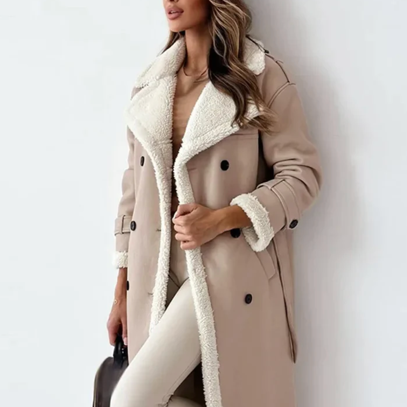 Kyla | Cappotto invernale morbido con fodera in pile per donna