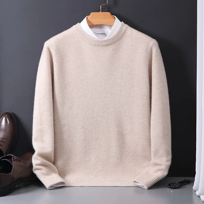 Maglione in cashmere da uomo | Morbida maglia fine | Classico e riscaldante