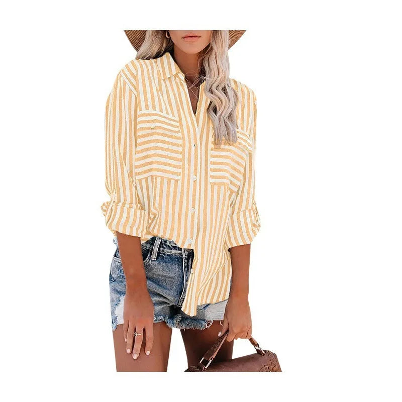 Larissa | Blusa a Maniche Lunghe a Righe