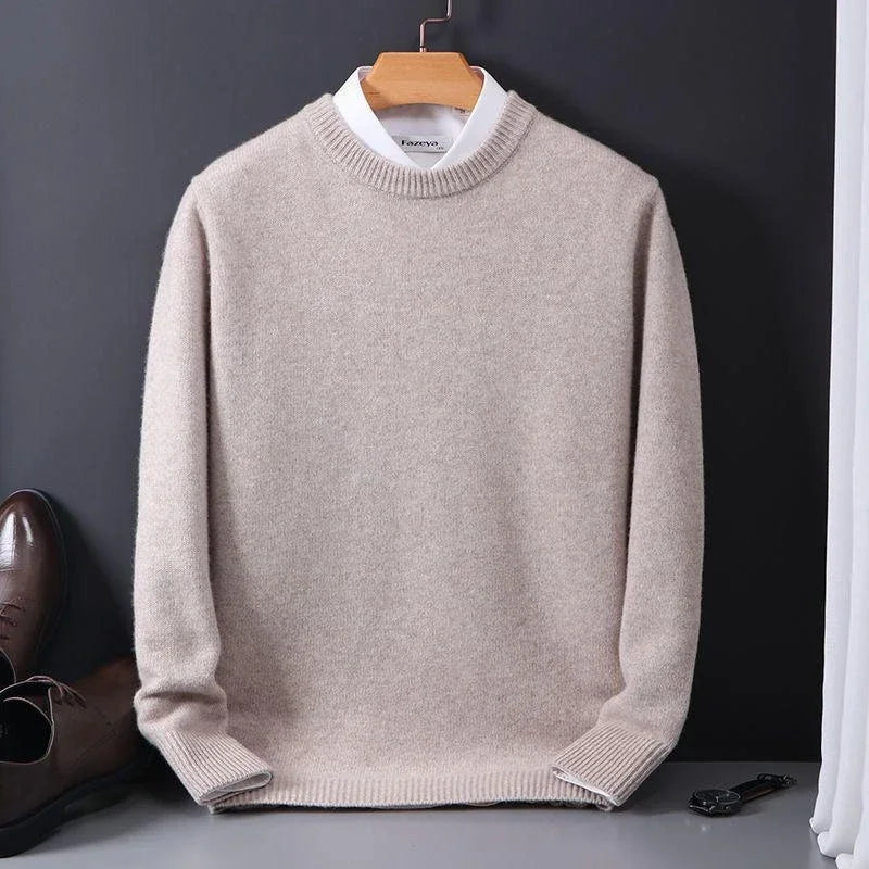 Maglione in cashmere da uomo | Morbida maglia fine | Classico e riscaldante