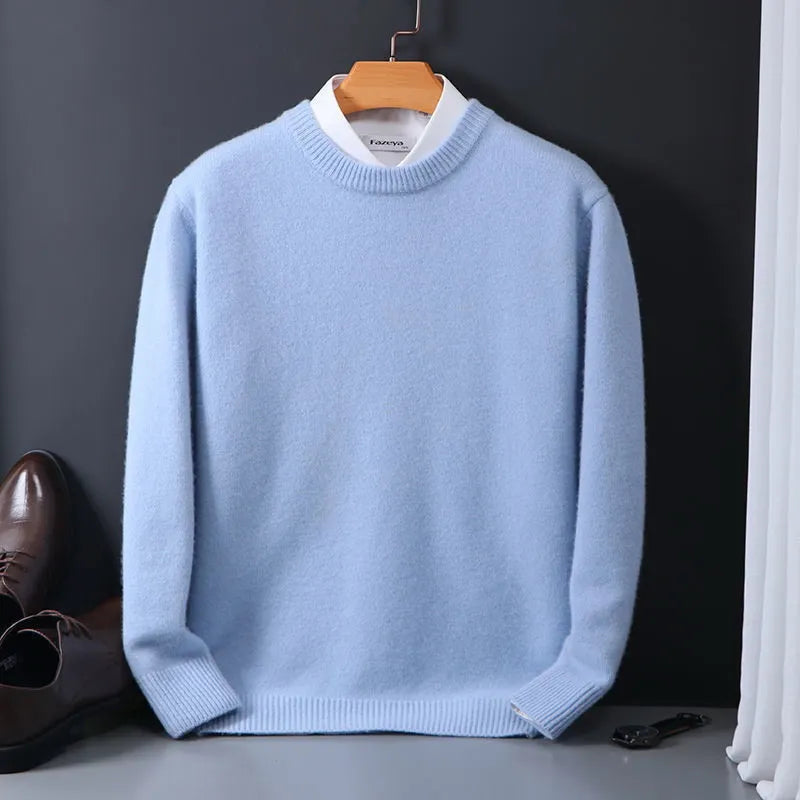 Maglione in cashmere da uomo | Morbida maglia fine | Classico e riscaldante