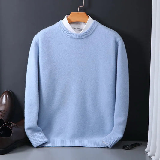 Maglione in cashmere da uomo | Morbida maglia fine | Classico e riscaldante