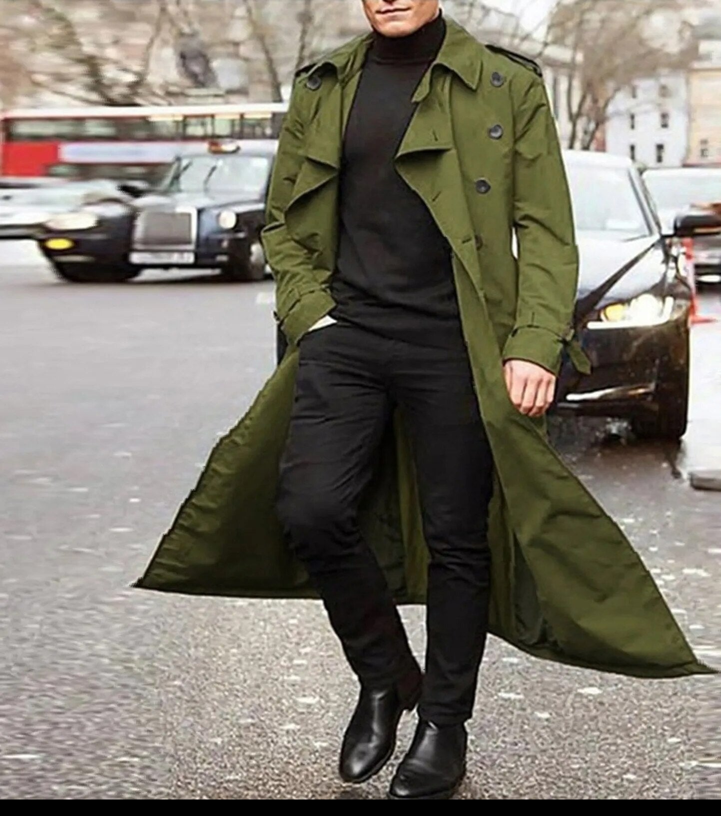 Niba | Trench coat casual e alla moda per uomini