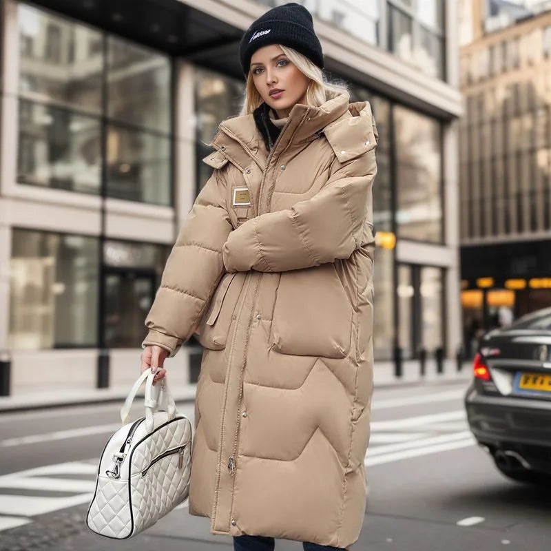 Lethara | Giacca invernale lunga alla moda e calda