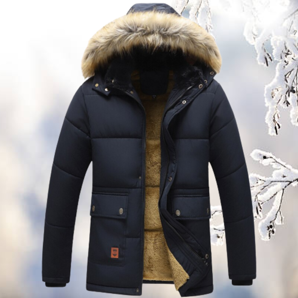 Armand | Parka antivento con cappuccio in pelliccia per giorni invernali caldi e stilosi