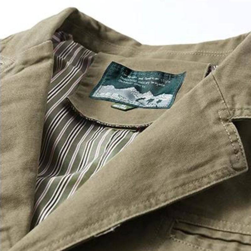 Gabrie | Cappotto impermeabile da uomo con colletto a revers e tasche pratiche