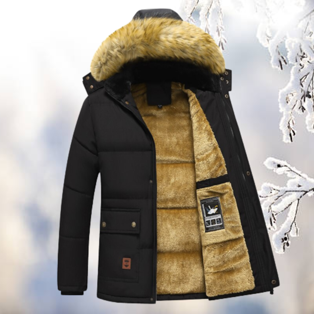 Armand | Parka antivento con cappuccio in pelliccia per giorni invernali caldi e stilosi