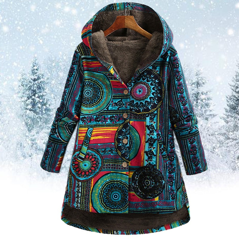 Kqina | Giacca con cappuccio a fiori
