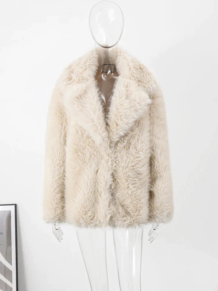 Keiira | Elegante cappotto in pelliccia sintetica da donna con nobiltà senza tempo