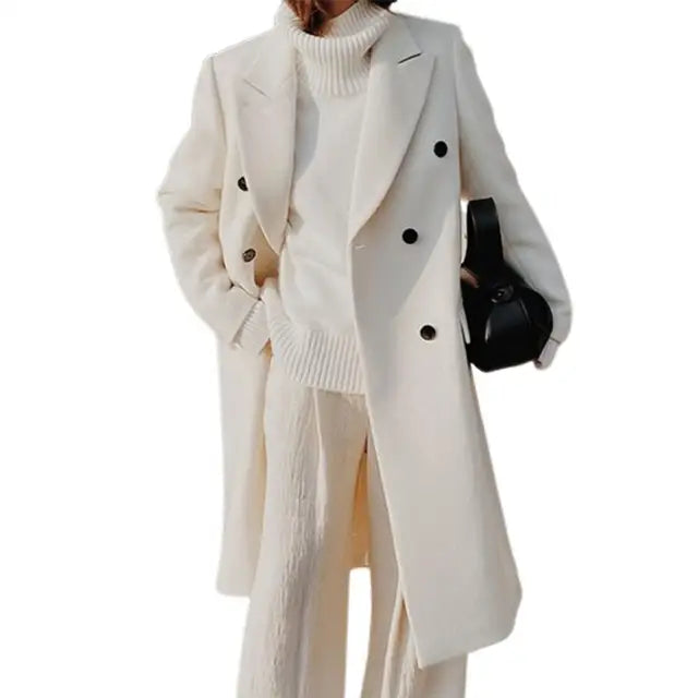 Lysithe | Elegante cappotto in lana per donna