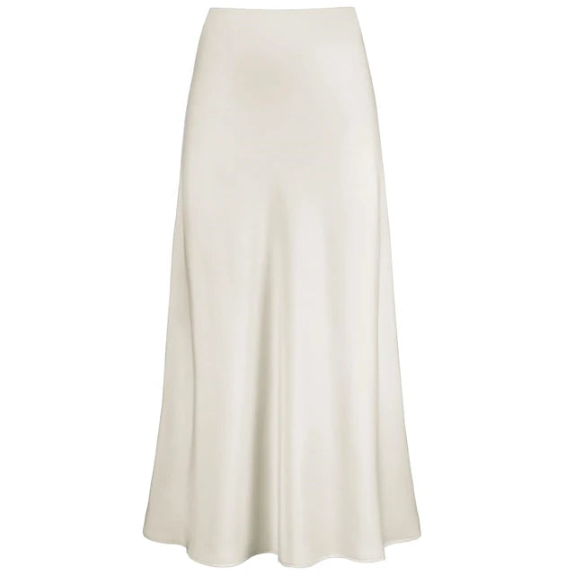 Elysia | Gonna Lunga in Satin Lucido alla Moda