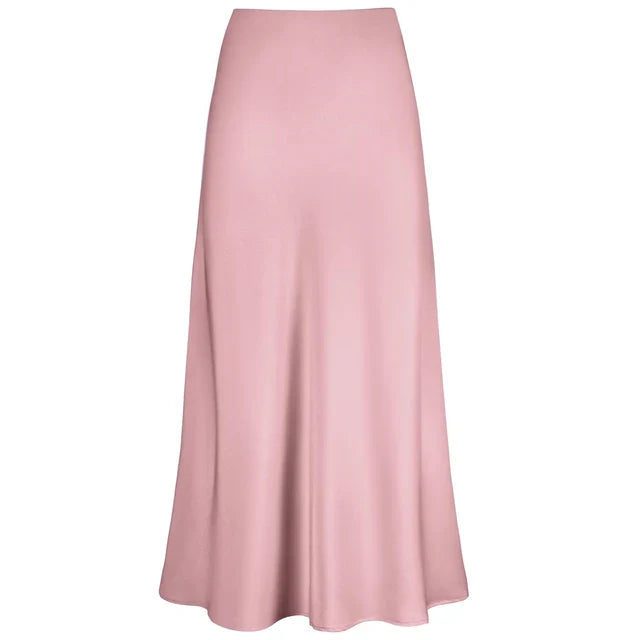 Elysia | Gonna Lunga in Satin Lucido alla Moda