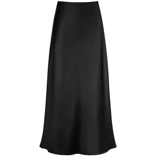 Elysia | Gonna Lunga in Satin Lucido alla Moda