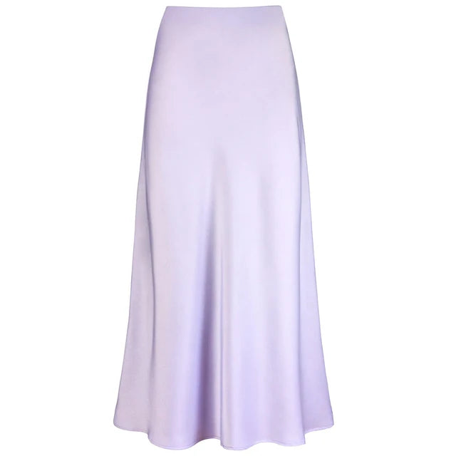 Elysia | Gonna Lunga in Satin Lucido alla Moda
