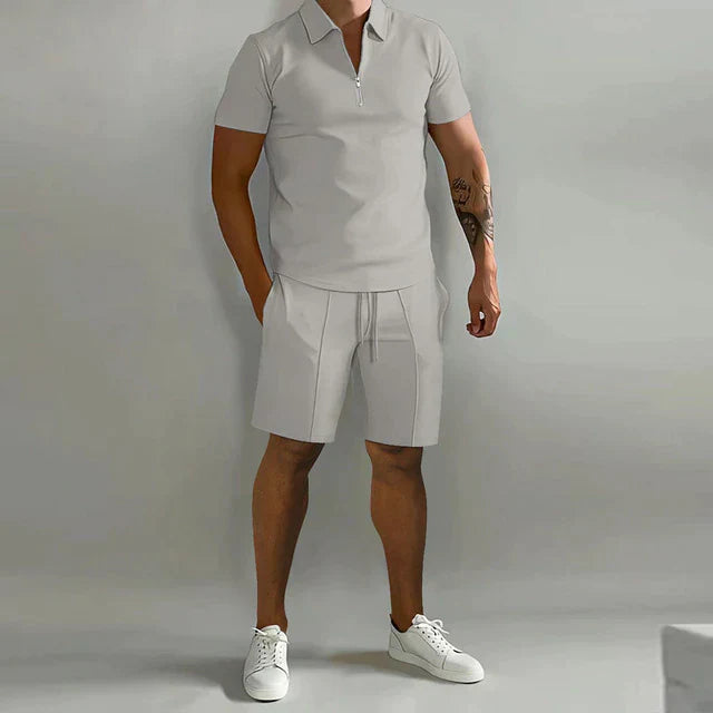 Silja | Set a due pezzi - Set estivo lussuoso con polo e pantaloni corti per uomini