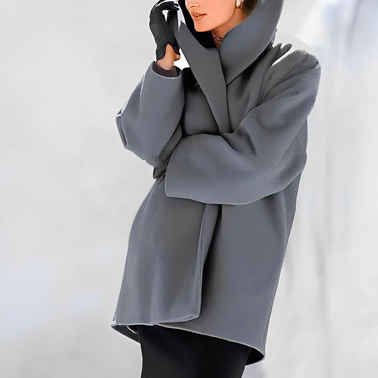 Giacca invernale da donna | Design elegante | Morbida texture in lana lavorata a maglia