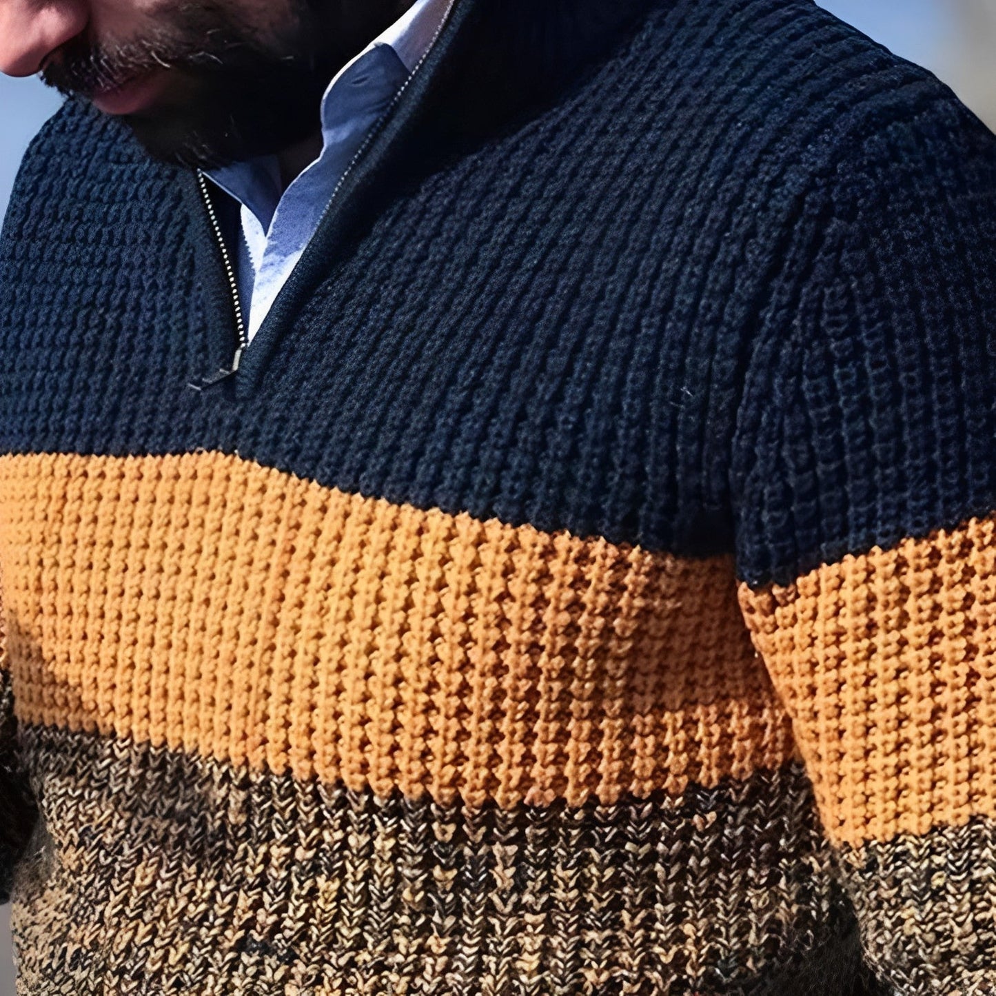 Yandara | Maglione color block per uomini