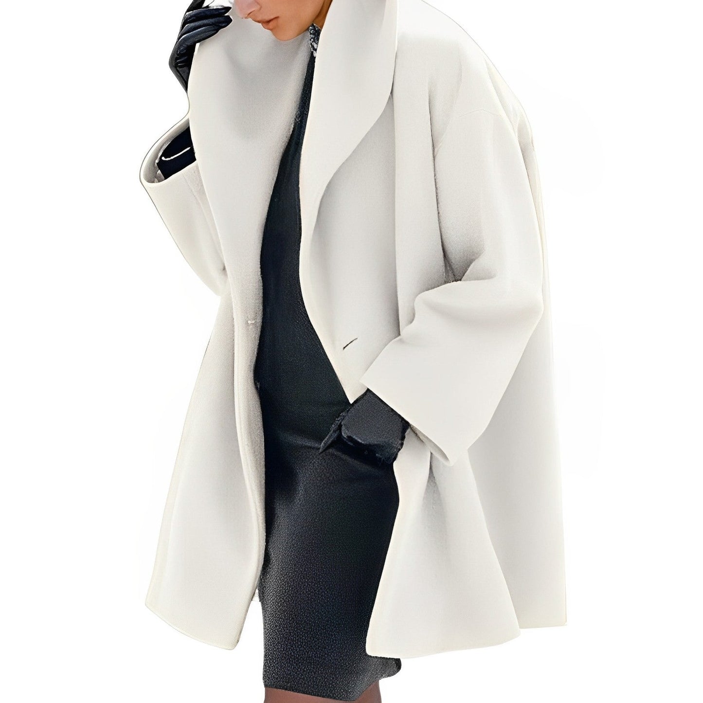 Giacca invernale da donna | Design elegante | Morbida texture in lana lavorata a maglia