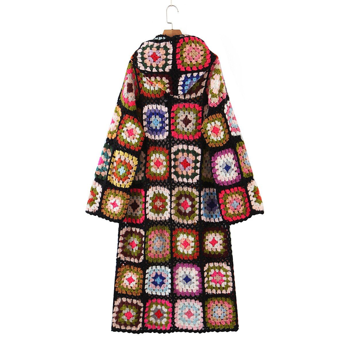 Liunce | Cardigan bohemien all'uncinetto