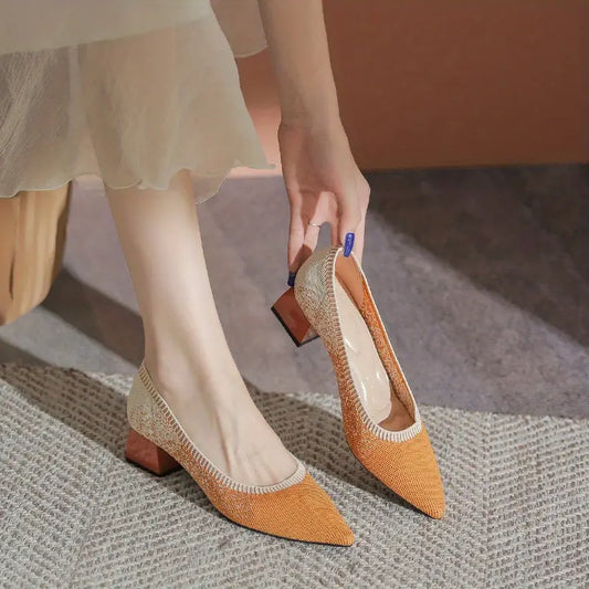 Olie  | Scarpe Slip-On con Suola Morbida e Tacchi Spessi