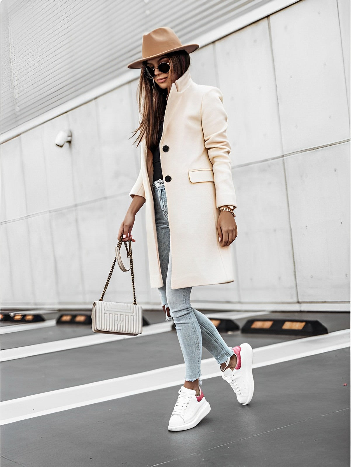 Mauren | Cappotto a maniche lunghe con 2 bottoni