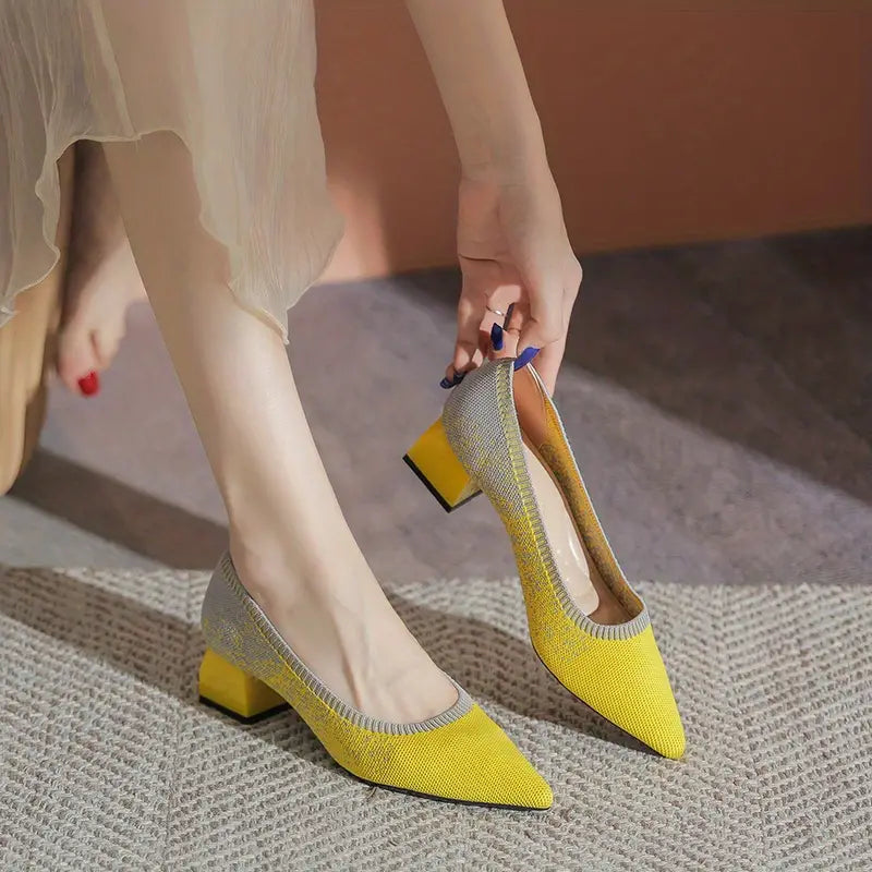 Olie  | Scarpe Slip-On con Suola Morbida e Tacchi Spessi