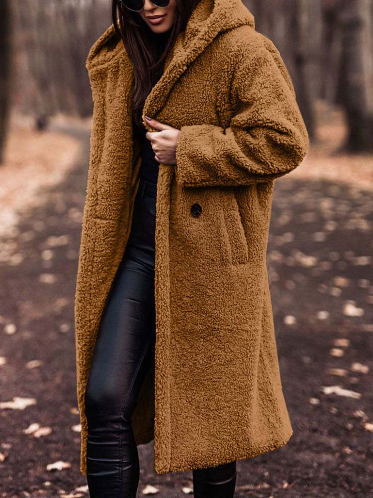 Kiran | Cappotto accogliente in morbido peluche sintetico