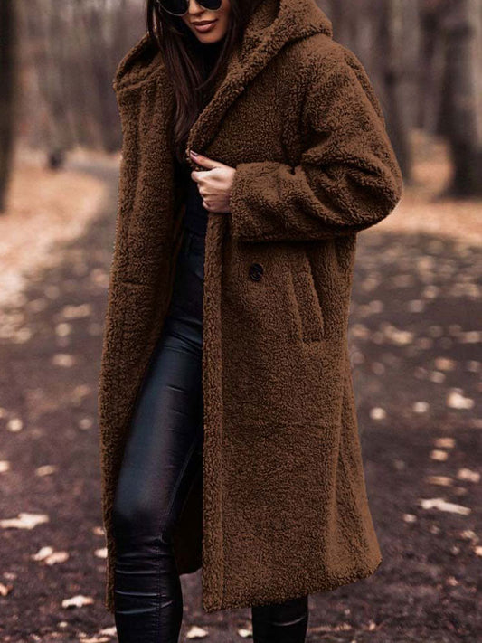 Kiran | Cappotto accogliente in morbido peluche sintetico