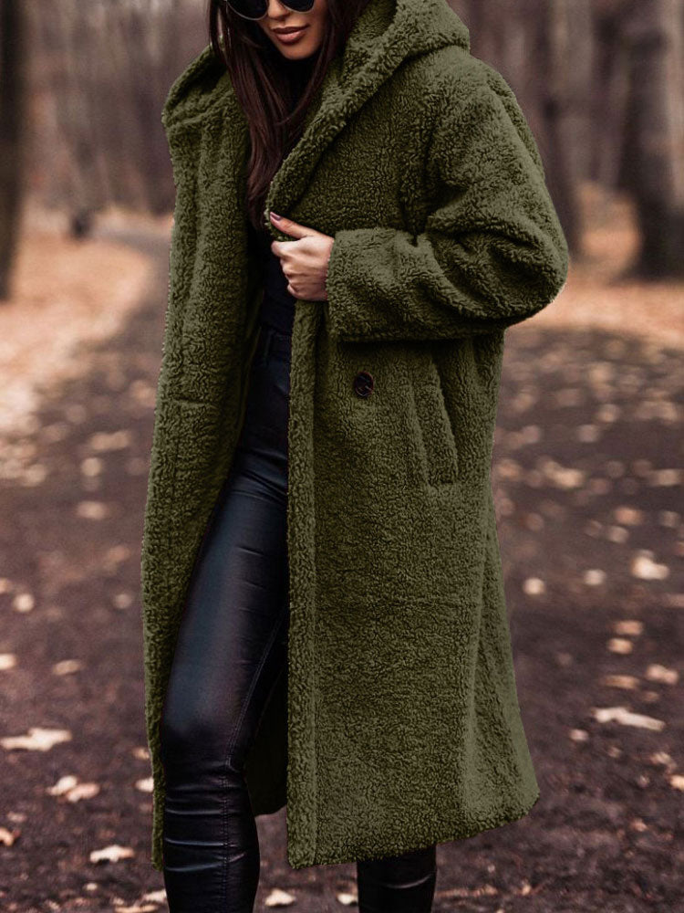 Kiran | Cappotto accogliente in morbido peluche sintetico