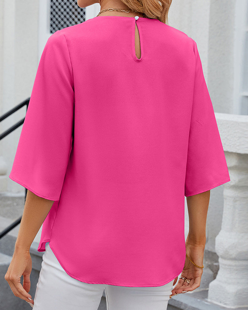 Lysann | Elegante top a maniche corte