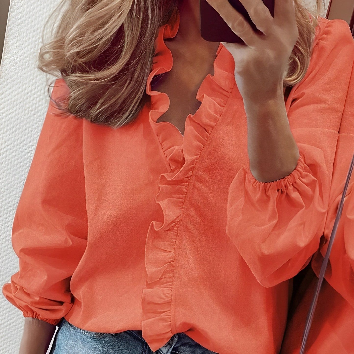 Thaddeus | Blusa con colletto a volant