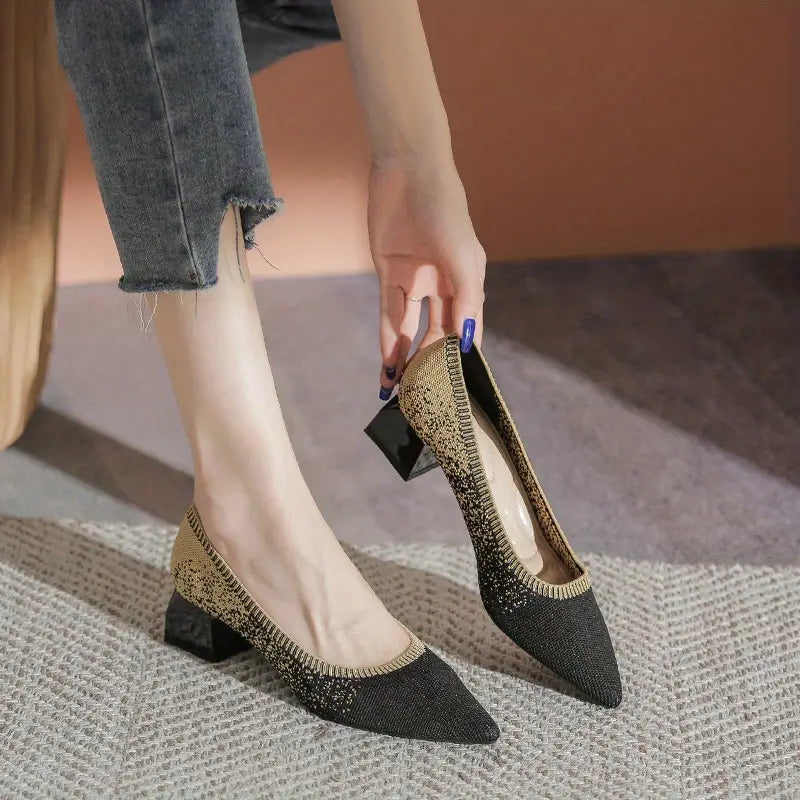Olie  | Scarpe Slip-On con Suola Morbida e Tacchi Spessi