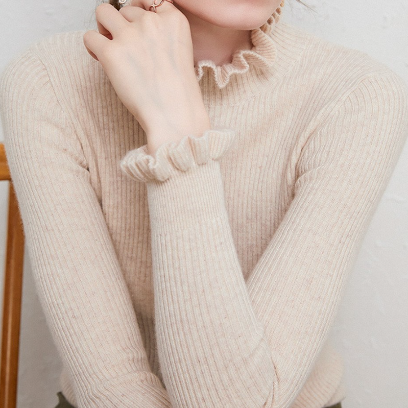 Maglione a collo alto donna | Classico | Qualità in maglia ultra fine cashmere
