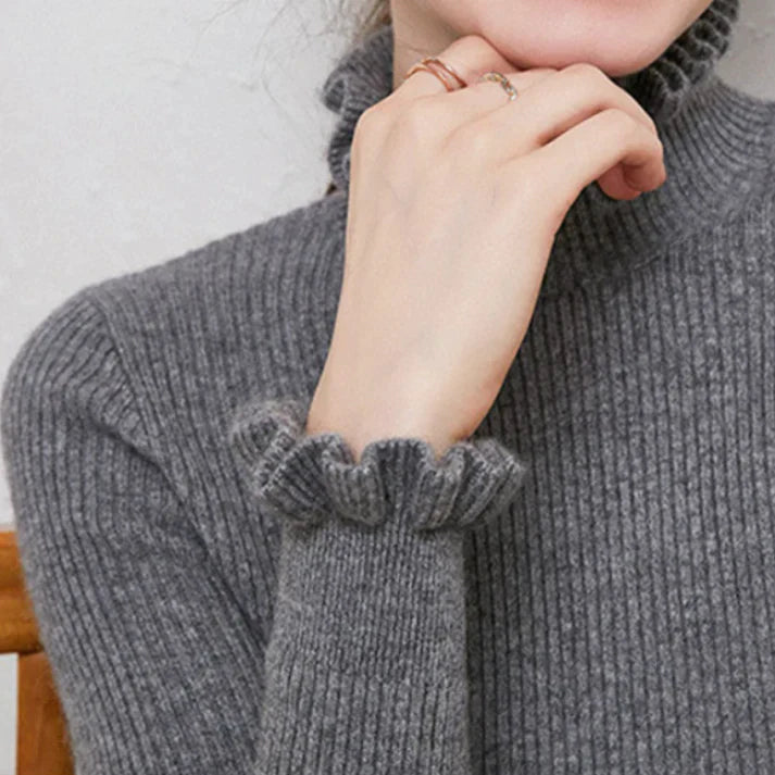 Maglione a collo alto donna | Classico | Qualità in maglia ultra fine cashmere