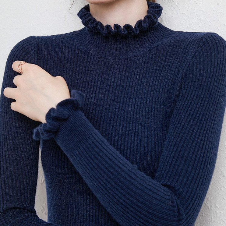 Maglione a collo alto donna | Classico | Qualità in maglia ultra fine cashmere