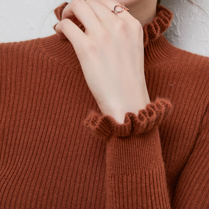 Maglione a collo alto donna | Classico | Qualità in maglia ultra fine cashmere
