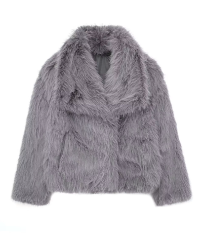 Giacca invernale donna | Design elegante | Aspetto in pelliccia sintetica morbida